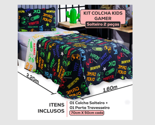 Colcha Cobre Leito Dupla Face