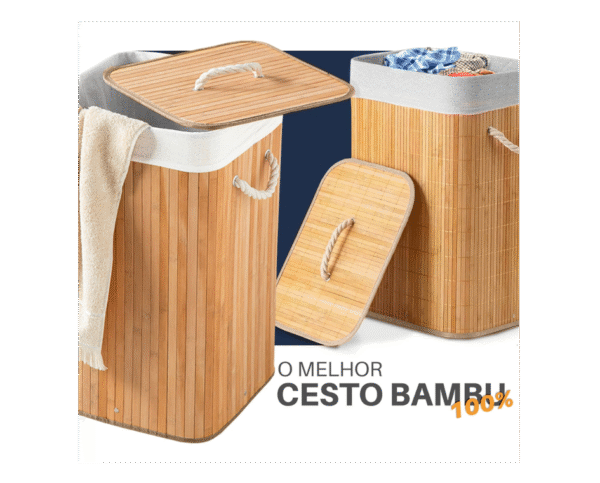 Cesto de Bambu Natural - Image 6